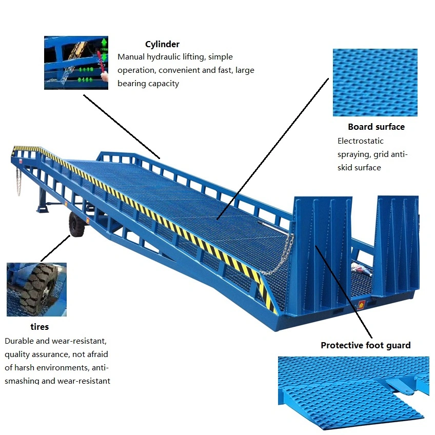 Stationary Hydraulic Dock Leveler /Warehouse Used Loading Dock Yard Ramp Dock Leveler